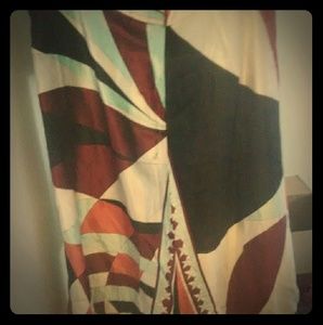 Emilio Pucci Velvet abstract skirt